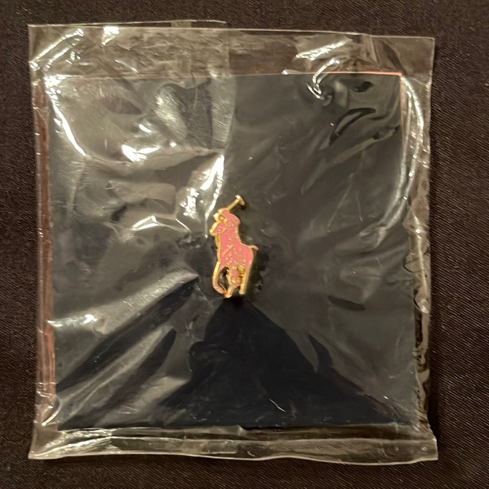 Macy’s Ralph Lauren pink polo pin